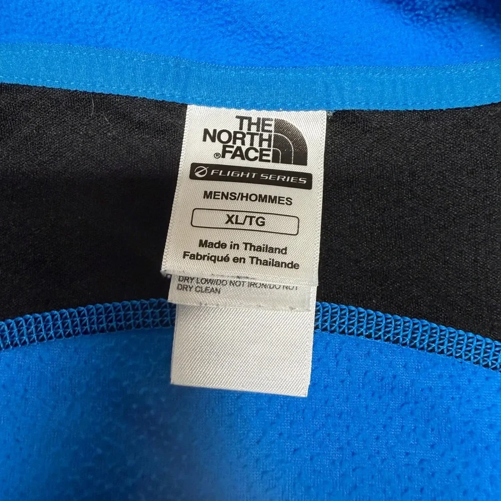 The‎ North Face Mens Flight Series Pullover XL Blue Black 1/4 Zip Fleece